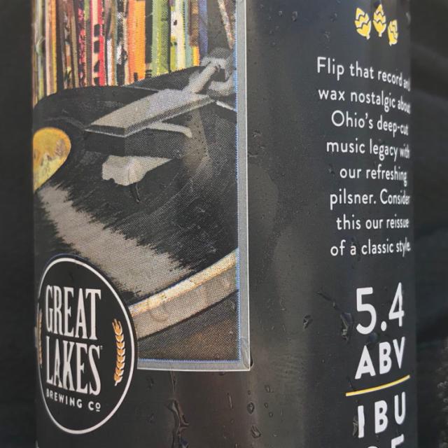 Turntable Pils 5.4%, Great Lakes Brewing Company, United States