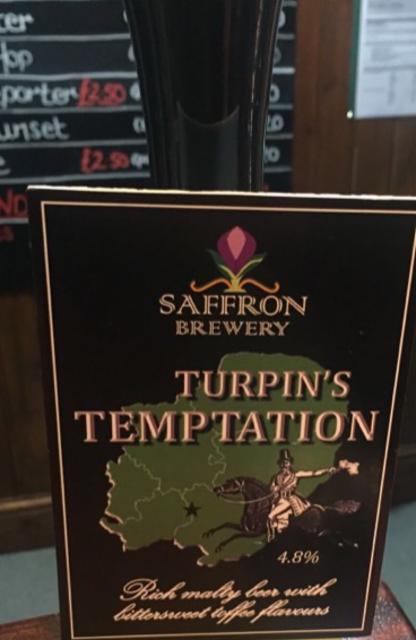 Turpin's Temptation 4.8%, Saffron Brewery, England