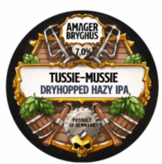 Tussie-Mussie Dryhopped hazy IPA 7.0%, Amager Bryghus, Denmark