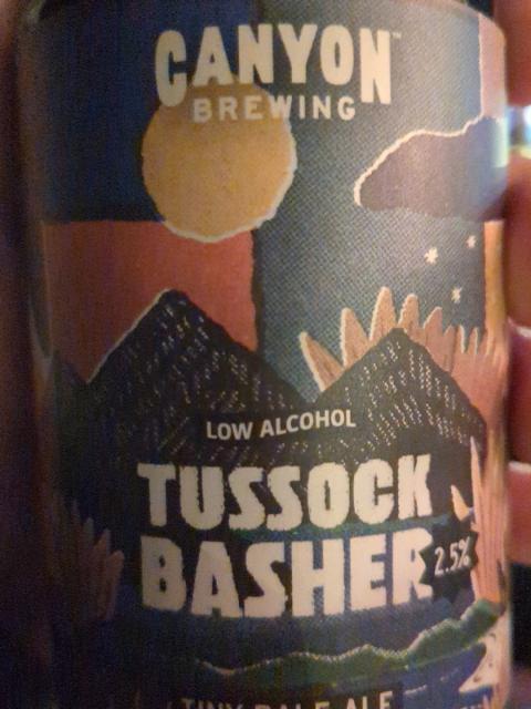 tussock basher 2.5%, Canyon Brewing, New Zealand