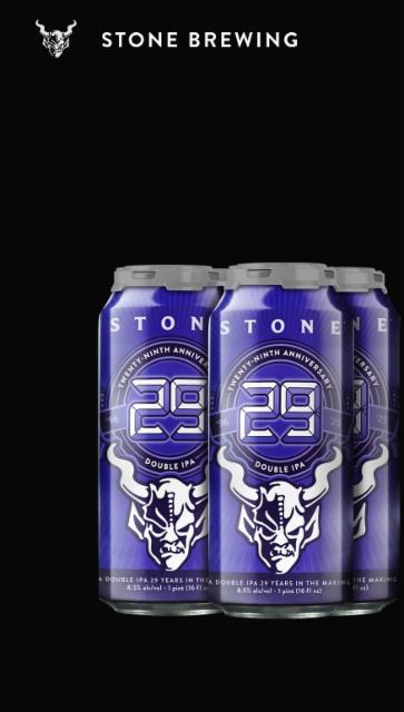 Twenty-ninth anniversary 29 8.5%, Stone Brewing (Sapporo Breweries), United States