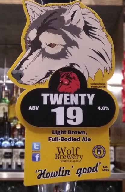 Twenty 19 4.0%, The Wolf Brewery, England