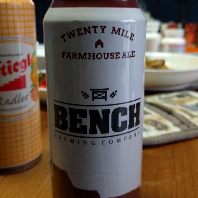 Twenty Mile Farmhouse Ale 5.3%, Bench Brewing Company, Canada