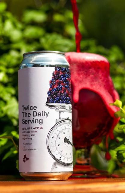Twice The Daily Serving: Black Currant, Blackberry & Boysenberry 7.0%, Trillium Brewing Company, United States