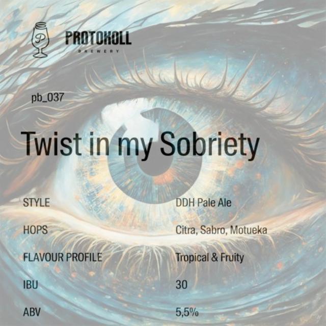 Twist In My Sobriety 5.5%, Protokoll Brewery, Germany