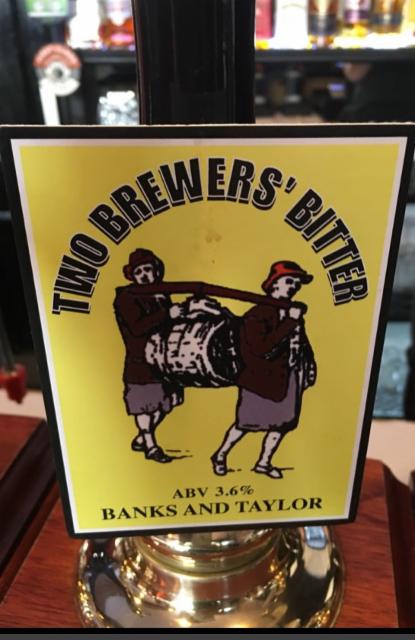 Two Brewers' Bitter 3.6%, B&T Brewery Ltd. Shefford Ales, England