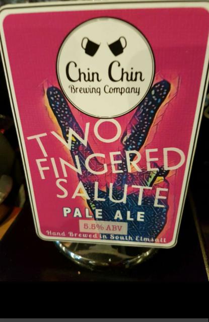 Two Fingered Salute 5.5%, Chin Chin Brewing Company, England