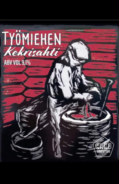 Työmiehen Kekrisahti 9.1%, Maku Brewing, Finland