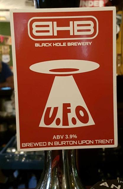 U.F.O 3.9%, BLACK HOLE BREWERY, England