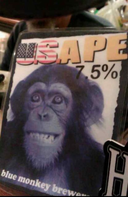 U.S. Ape 7.5%, Blue Monkey Brewery, England