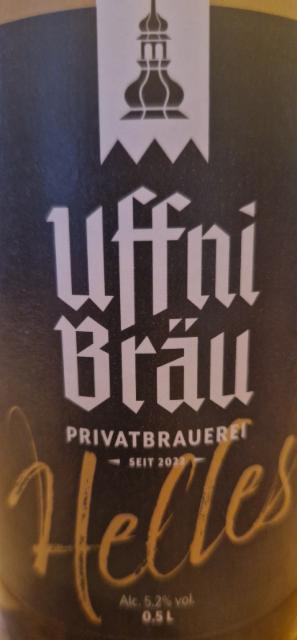 Uffni Bräu Hell 5.2%, Uffni Bräu, Germany
