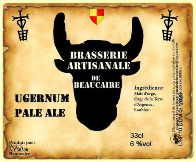 Ugernum Pale Ale 6.5%, Brasserie Artisanale De Beaucaire, France