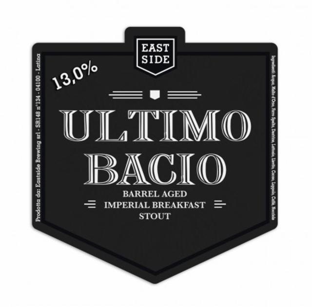 Ultimo Bacio 13.0%, Eastside Brewing, Italy