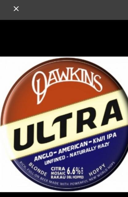 Ultra 6.6%, Dawkins Ales, England