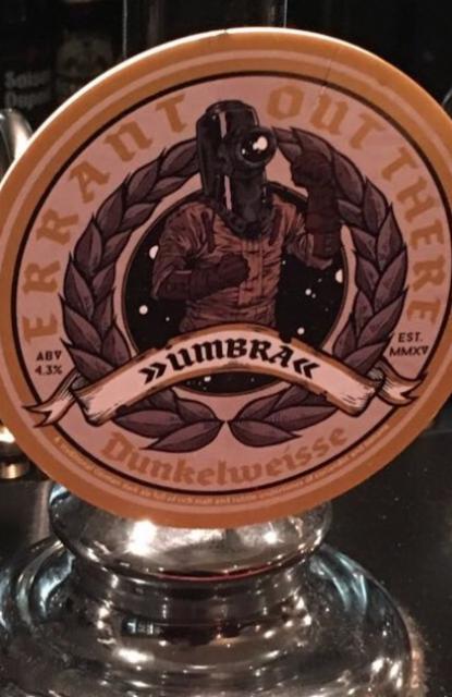 Umbra 4.3%, Errant Brewery, England