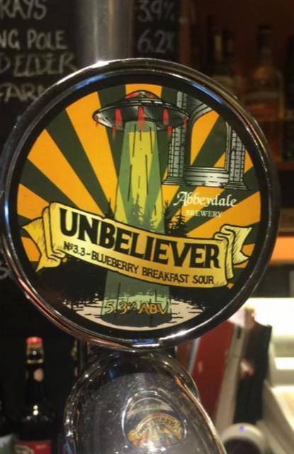 Unbeliever 3.3: Blueberry Breakfast Sour 5.3%, Abbeydale Brewery, England