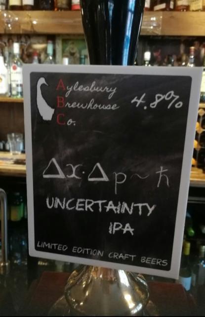 Uncertainty IPA 4.8%, Aylesbury Brewhouse, England