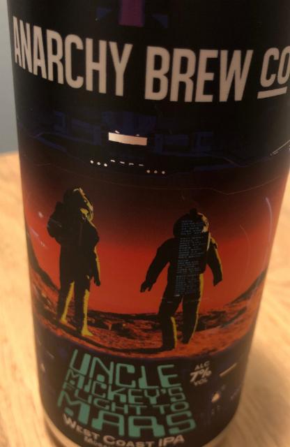 Uncle Mickey's flight to mars 7.0%, Anarchy Brew Co., England