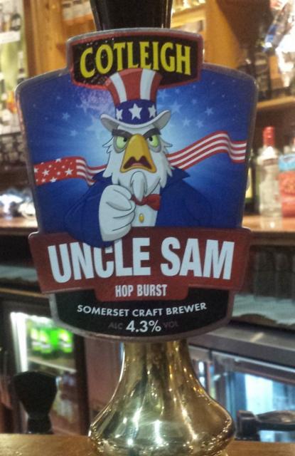 Uncle Sam Hop Burst 4.3%, Cotleigh Brewery, England