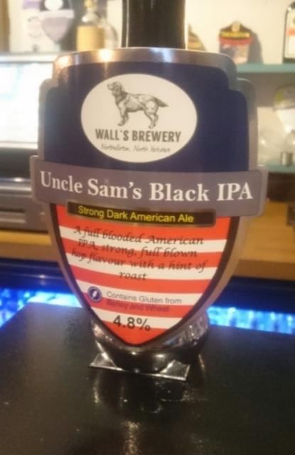 Uncle Sam's Black IPA 4.8%, Wall's County Town Brewery, England