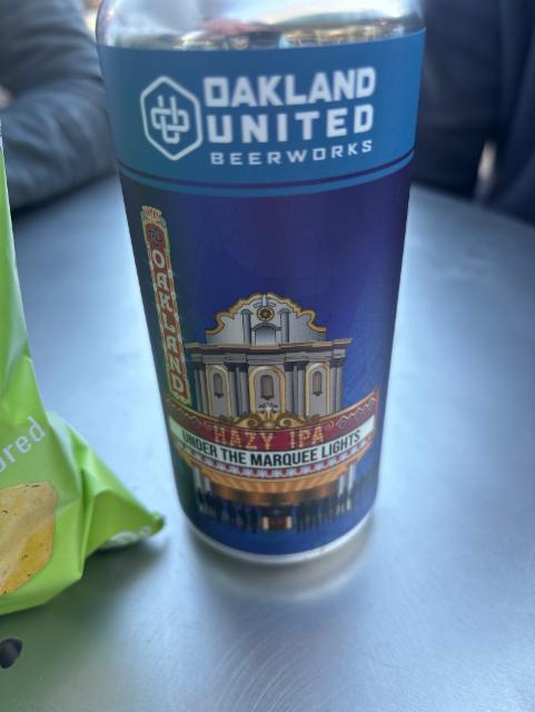 Under the market light, Oakland United Beerworks