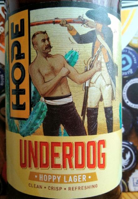 Underdog Hoppy Lager 4.8%, Hope Beer, Ireland
