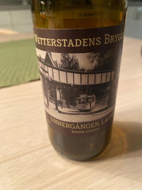 Undergången Lager 5.1%, Wetterstadens Bryggeri, Sweden
