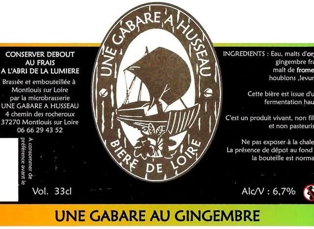 Une Gabare Au Gingembre 6.7%, Une Gabare À Husseau, France