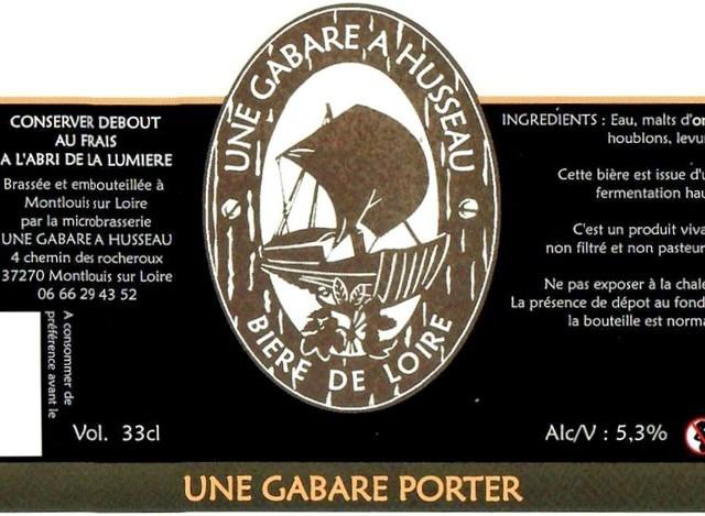 Une Gabare Porter 4.6%, Une Gabare À Husseau, France