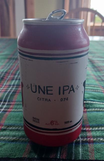 Une IPA 6.0%, Brasserie Auval Brewing Co, Canada