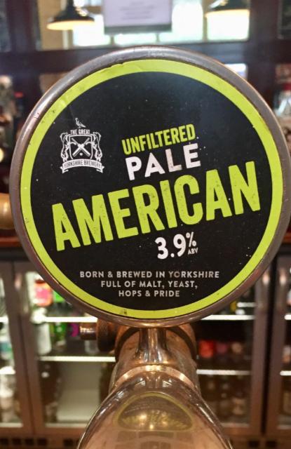 Unfiltered American Pale 3.9%, The Great Yorkshire Brewery, England