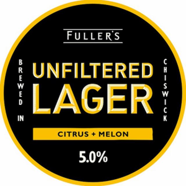 Unfiltered Lager 5.0%, Fuller's Griffin Brewery (Asahi Breweries), England