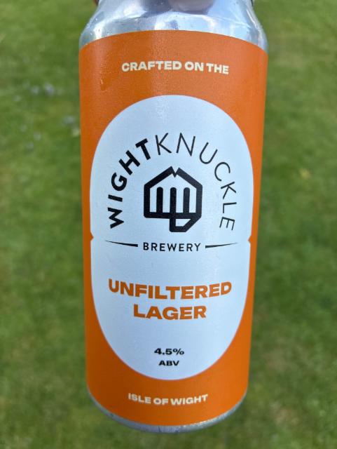 Unfiltered lager 4.5%, Wight Knuckle Brewery (Isle of Wight ), England