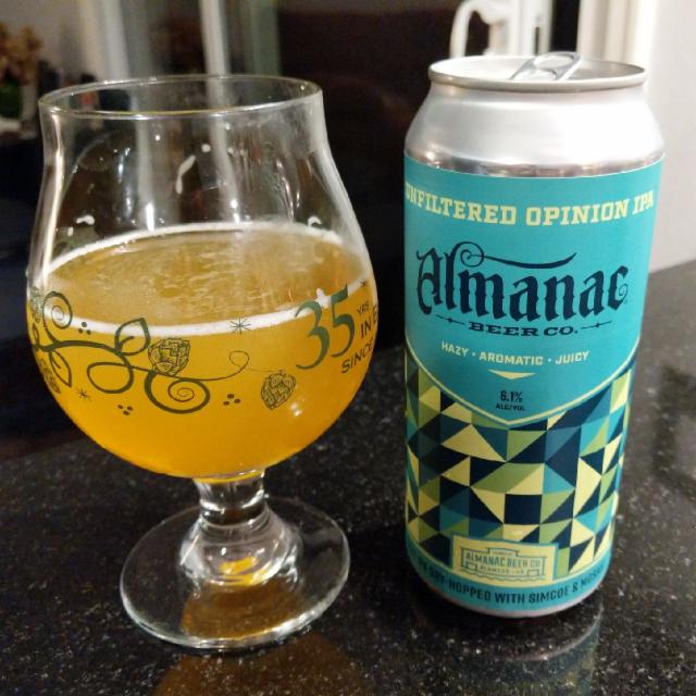 Unfiltered Opinion IPA 6.1%, Almanac Beer Company, United States