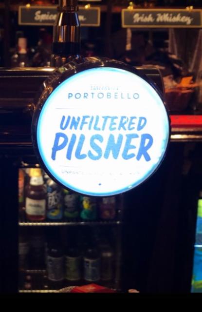 Unfiltered Pilsner 4.6%, Portobello Brewing, England
