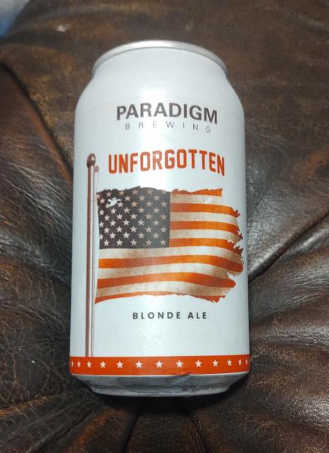 Unforgotten 4.5%, Paradigm Brewery, England