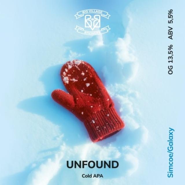 Unfound 5.5%, Big Village Brewery, Russia