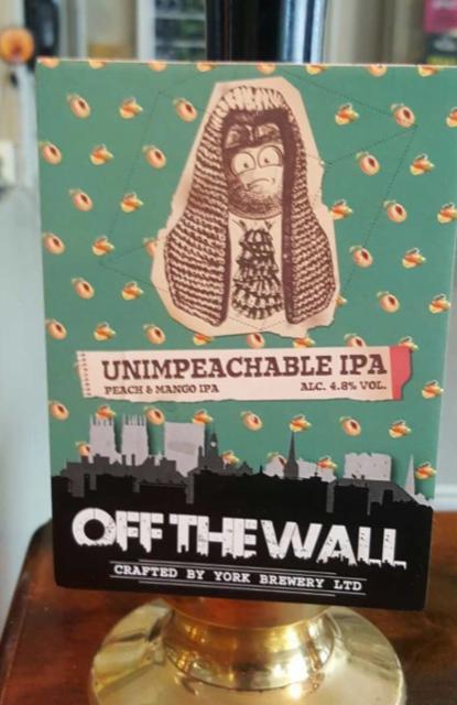 Unimpeachable IPA 4.8%, York Brewery, England
