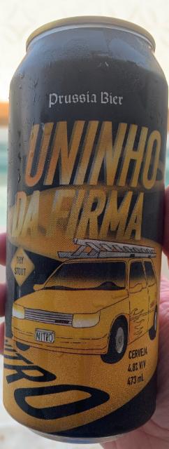 Uninho da Firma - Dry Stout com Nitrogênio 4.8%, Prussia Bier, Brazil