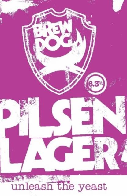 Unleash The Yeast Pilsen Lager 6.3%, BrewDog, Scotland