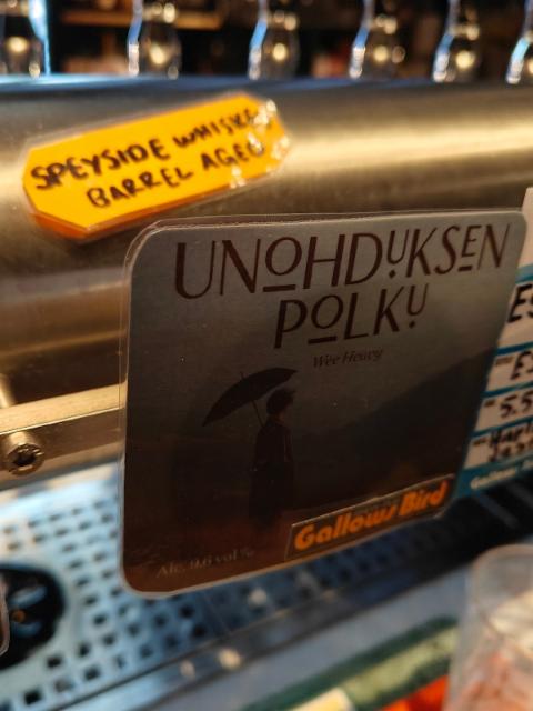 unohduksen polku speyside whiskey ba 9.6%, Brew-Pub Gallows Bird, Finland