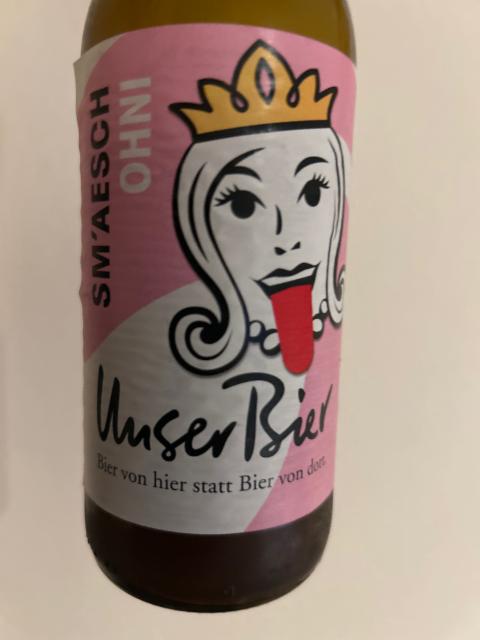 Unser Bier SM'Aesch ohni, Unser Bier