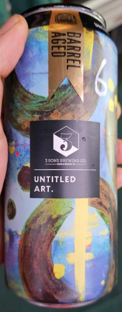 untitled art 14.9%, 3 Sons Brewing Company, United States