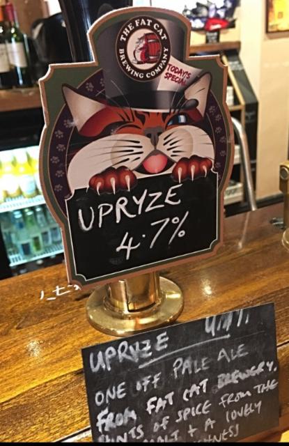 Upryze 4.7%, Fat Cat Brewing Company, England