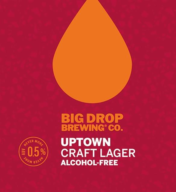 Uptown / Uptime Craft Lager 0.5%, Big Drop Brewing Co., England