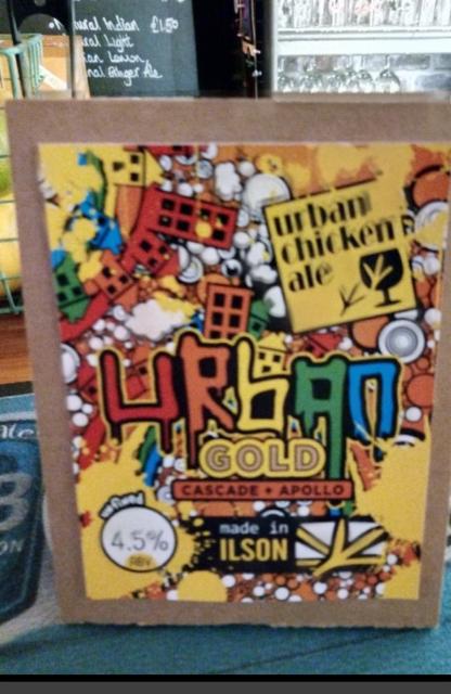 Urban Gold - Cascade & Apollo 4.5%, Urban Chicken Ale, England