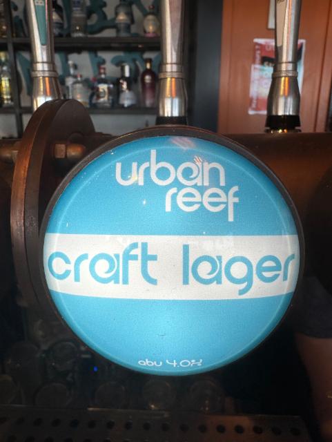 Urban Reef Craft Lager 4.0%, Urban Reef, England