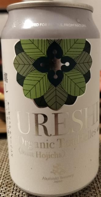 Ureshi - organic tea helles (mint hojicha) 3.5%, Akatsuki Brewery, Japan
