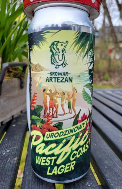 Urodzinowy Pacific west coast lager 5.0%, Browar Artezan, Poland