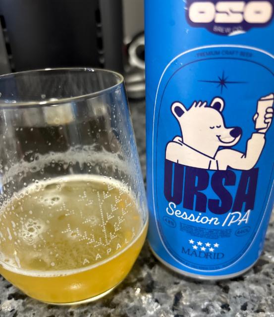 Ursa Session IPA 4.8%, Oso Brew Co., Spain